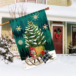 Scandi Christmas House Flag | Christmas, Outdoor, House, Flags