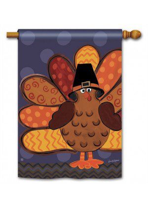 Tom Turkey House Flag | Thanksgiving, Outdoor, House, Flags