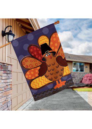 Tom Turkey House Flag | Thanksgiving, Outdoor, House, Flags