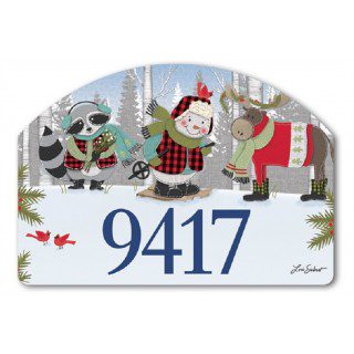 Winter Fun Snowman Yard Sign | Address Plaques | Yard Signs