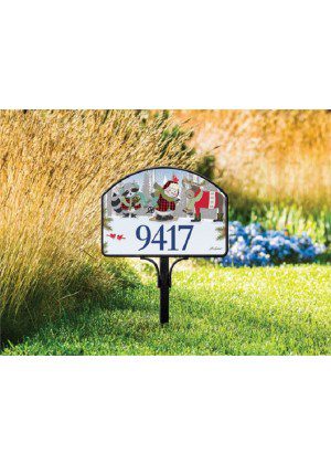 Winter Fun Snowman Yard Sign | Address Plaques | Yard Signs