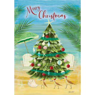 Coastal Christmas Tree Flag | Christmas, Decorative, Lawn, Flags