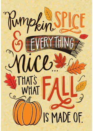 Pumpkin & Spice Flag | Fall, Inspirational, Decorative, Lawn, Flags