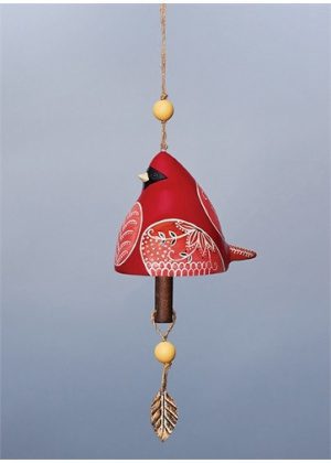 Cardinal Ceramic Bell | Bells | Decorative Bells | Ceramic Bells