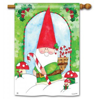 Gnome for the Holidays House Flag | Christmas, Yard, House, Flag