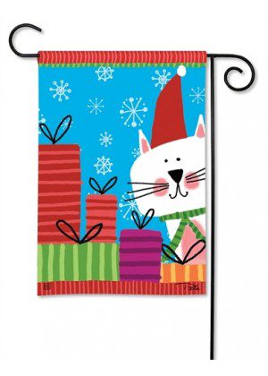 Meowy Christmas Garden Flag | Christmas, Cool, Garden, Flags