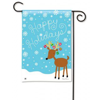 Reindeer Cheer Garden Flag | Christmas, Yard, Garden, Flags
