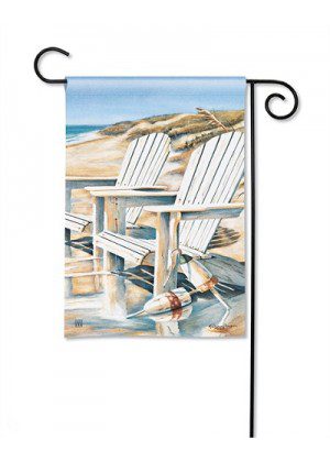 Beach Chairs Garden Flag | Beach, Spring, Summer, Garden, Flag