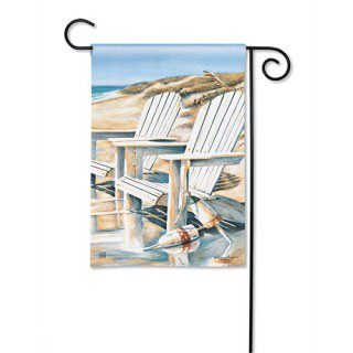 Beach Chairs Garden Flag | Beach, Spring, Summer, Garden, Flag