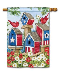 All-American Birdhouses House Flag | Patriotic, Bird, House, Flags