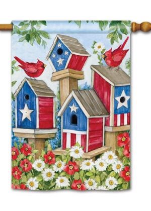 All-American Birdhouses House Flag | Patriotic, Bird, House, Flags