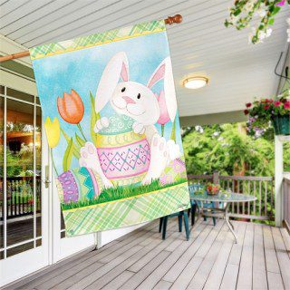 Easter Bunny Here House Flag | Easter, Outdoor, House, Flags