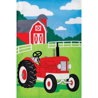 Farm Tractor Flag | Farmhouse, Applique, Cool, Garden, Flags