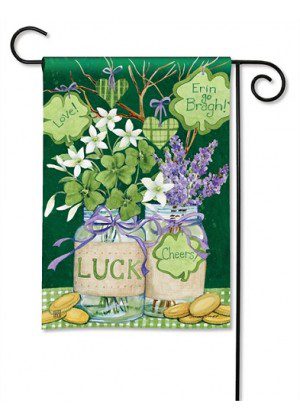 Lucky Shamrocks Garden Flag | St. Patrick's Day, Garden, Flags