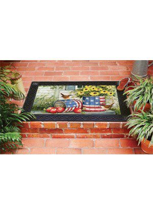 Patriotic Planters Doormat | Decorative Doormats | MatMates