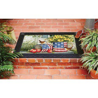 Patriotic Planters Doormat | Decorative Doormats | MatMates