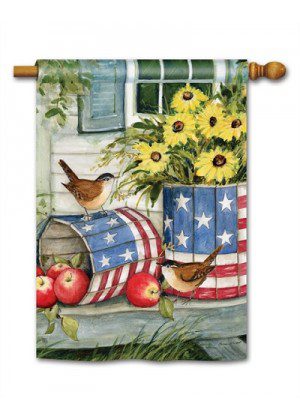 Patriotic Planters House Flag | House, Patriotic, 4th of July, Flags