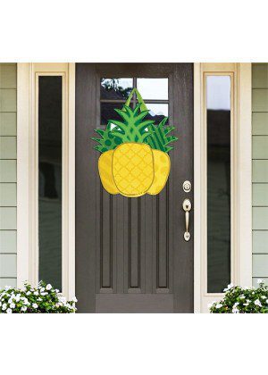 Patterned Pineapples Door Décor | Door Hangers | Door Décor