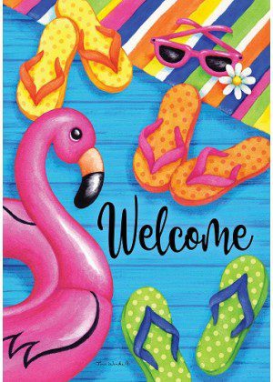 Summer Welcome Flag | Summer, Welcome, Decorative, Flags