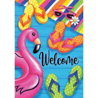 Summer Welcome Flag | Summer, Welcome, Decorative, Flags