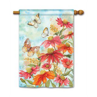 Summer Zinnias House Flag | Summer, Floral, Yard, House, Flags