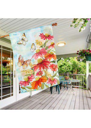 Summer Zinnias House Flag | Summer, Floral, Yard, House, Flags