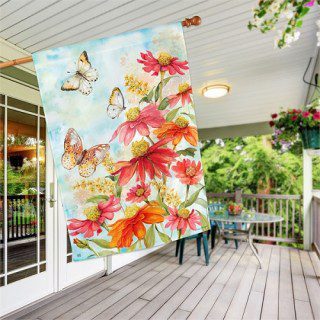 Summer Zinnias House Flag | Summer, Floral, Yard, House, Flags