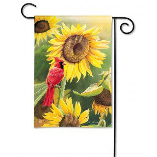 Sunflower Cardinal Garden Flag | Summer, Bird, Garden, Flags