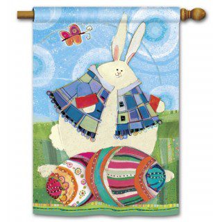Funny Bunny House Flag | Easter, Cool, Outdoor, House, Flags