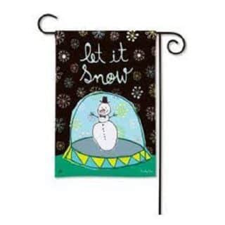 Whimsical Snow Globe Garden Flag | Snowman, Winter, Flags
