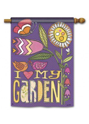 Love My Garden House Flag | Inspirational, Outdoor, House, Flags