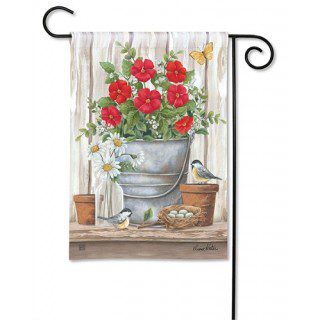 Bucket of Blooms Garden Flag | Floral, Spring, Yard, Garden, Flags