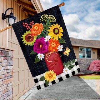 Autumn Blooms House Flag | Fall, Floral, Outdoor, House, Flags