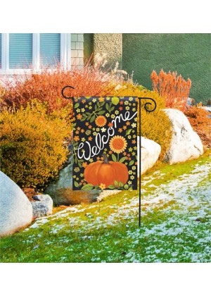 Autumn Meadow Garden Flag | Fall, Welcome, Floral, Garden, Flag