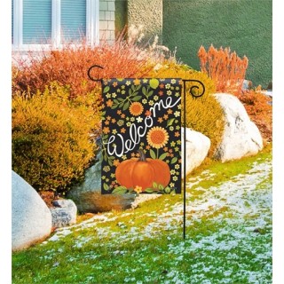 Autumn Meadow Garden Flag | Fall, Welcome, Floral, Garden, Flag