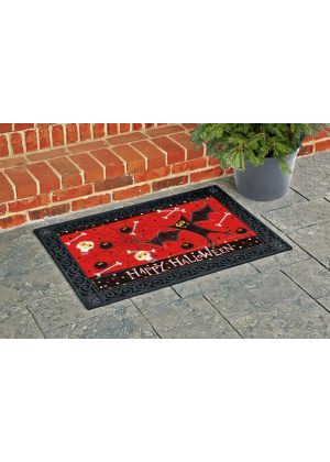 Bats and Bones Doormat | MatMates | Decorative Doormats