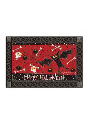 Bats and Bones Doormat | MatMates | Decorative Doormats