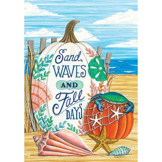 Fall Beach Flag | Fall Flags | Inspirational, Beach, Decorative, Flag