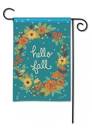 Fall Greeting Garden Flag | Fall, Floral, Yard, Cool, Garden, Flags