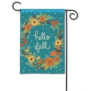 Fall Greeting Garden Flag | Fall, Floral, Yard, Cool, Garden, Flags