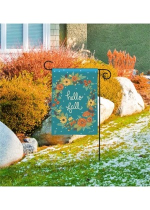 Fall Greeting Garden Flag | Fall, Floral, Yard, Cool, Garden, Flags