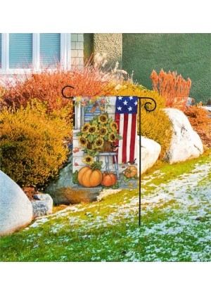 Fall Porch Garden Flag | Fall, Patriotic, Floral, Yard, Garden, Flags