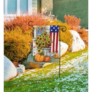 Fall Porch Garden Flag | Fall, Patriotic, Floral, Yard, Garden, Flags