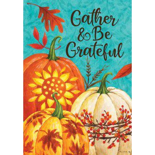 Gather Pumpkins Flag | Fall, Thanksgiving, Decorative, Lawn, Flag
