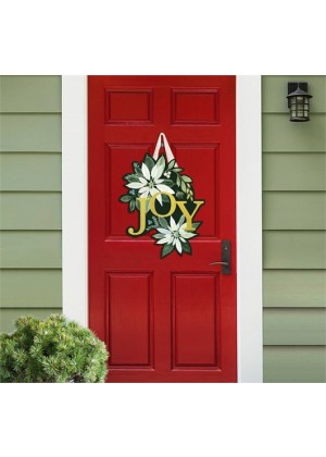 Poinsettia Joy Door Décor | Door Hangers | Door Décor | Door Art