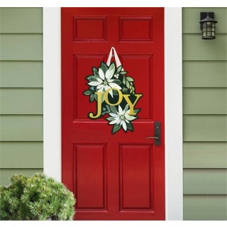 Poinsettia Joy Door Décor | Door Hangers | Door Décor | Door Art