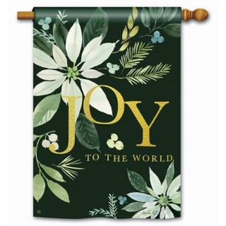 Poinsettia Joy House Flag | Christmas, Yard, Outdoor, House, Flag