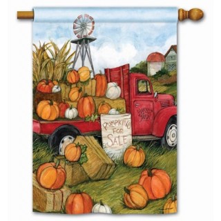 Pumpkins for Sale House Flag | Fall, Floral, Outdoor, House, Flags