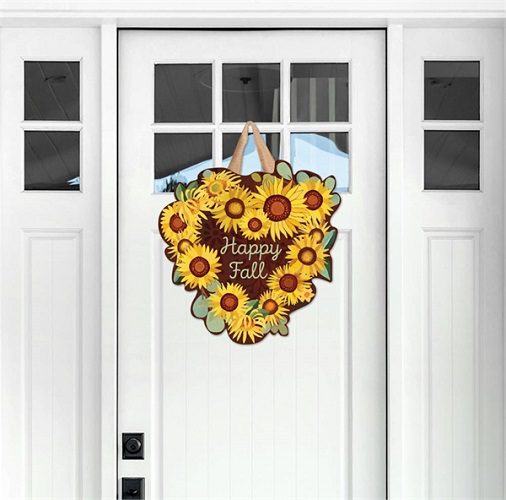 Sunflower Heart Door Décor | Door Hangers | Door Décor | Door Art