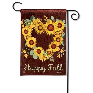 Sunflower Heart Garden Flag | Fall, Floral, Yard, Garden, Flags